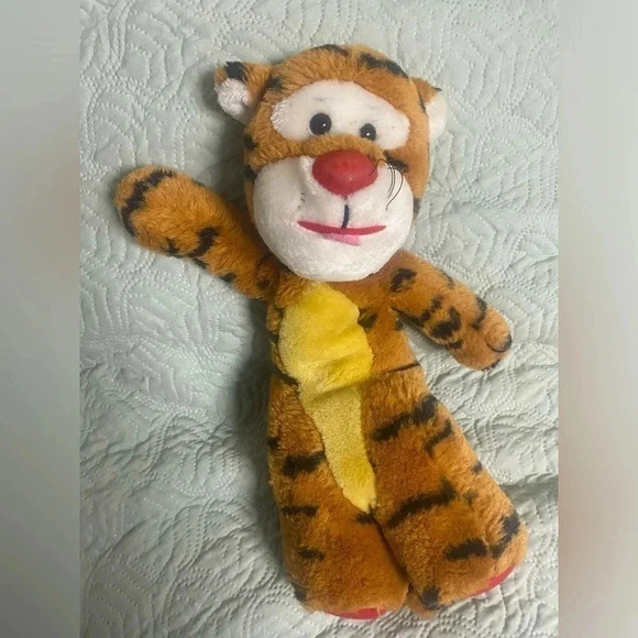 Vtg Sears 14" Tigger Red Nose Feet Standing Plush Toy Winnie Pooh Stuffed Animal - Picture 1 of 6